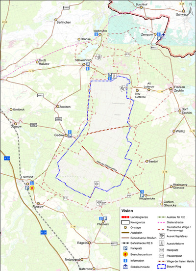 Vision, Karte aus dem KRH Entwicklungskonzept - Quelle: Landkreis OPR, Sebastian Buss